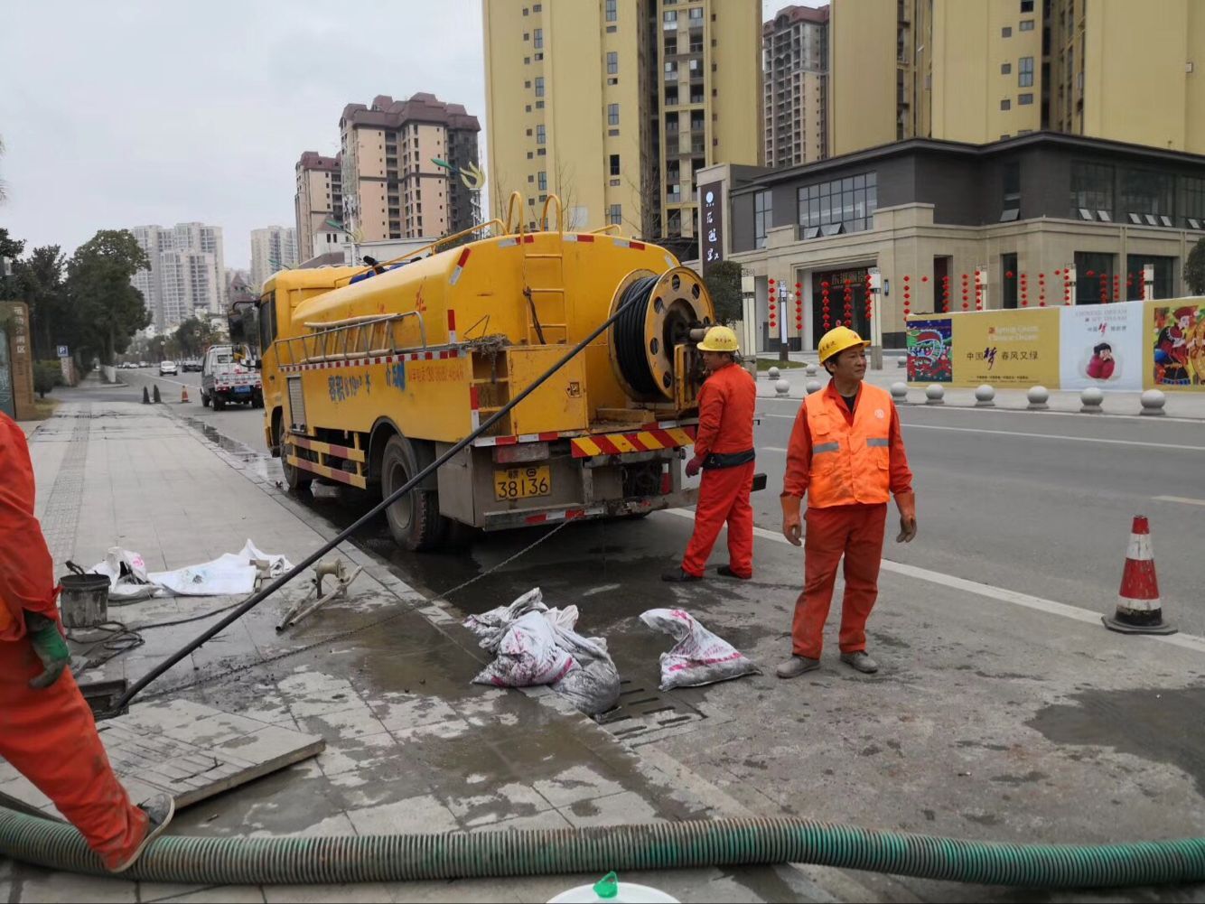 吴江排污管道清淤-管道清洗